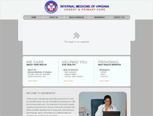 Tablet Screenshot of internalmedicineofvirginia.com